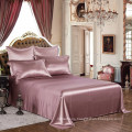 100% mulberry chinese silk duvet cover set / silk bed sheet set with pillowcase